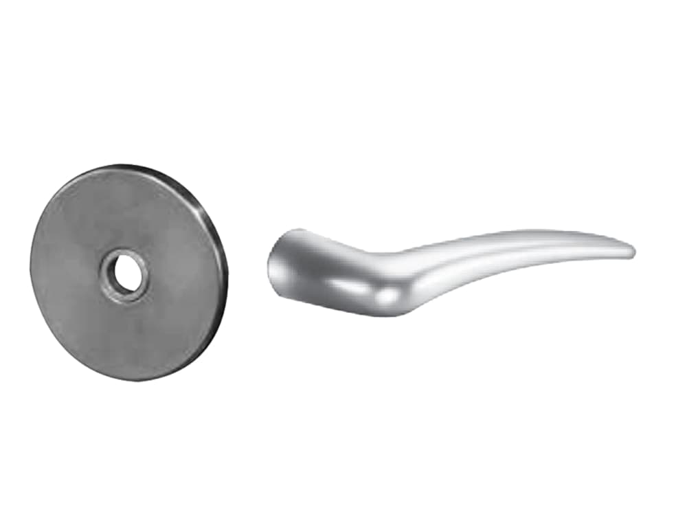 Double Cylinder, Fail Safe, 24V Electrified Mortise Lock, L Rose, L Lever,  Satin Chrome