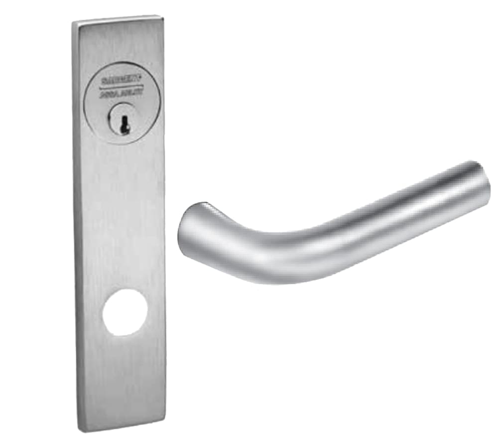 Fail Safe, 24V Electrified Mortise Lock, LE1 Escutcheon, W Lever,  Satin Chrome